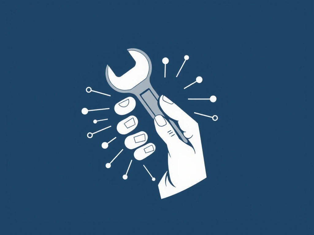 Mână care ține o cheie, simbolizând mentenanța și suportul tehnic pentru un site web